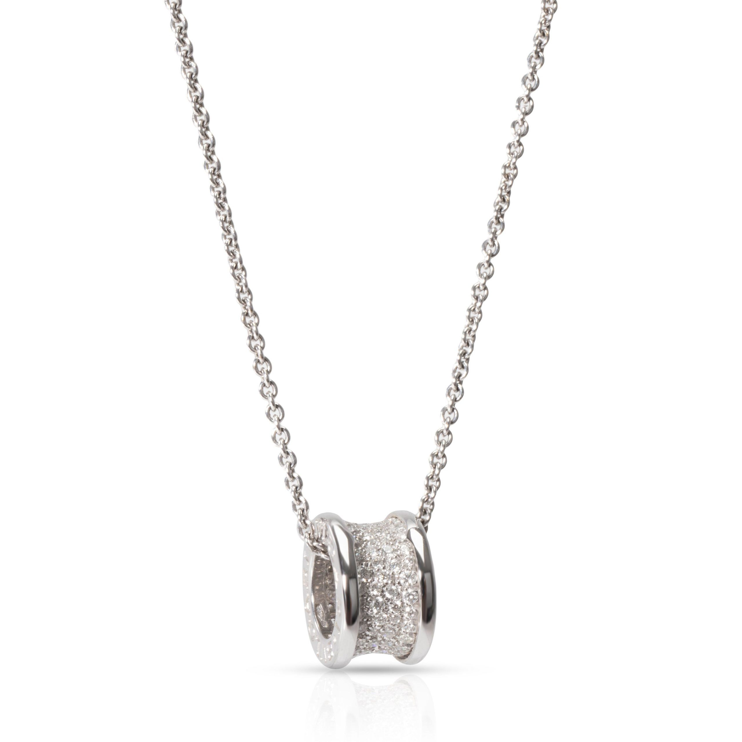 Bulgari B.zero1 Diamond Necklace in 18K White Gold 0.87 CTW