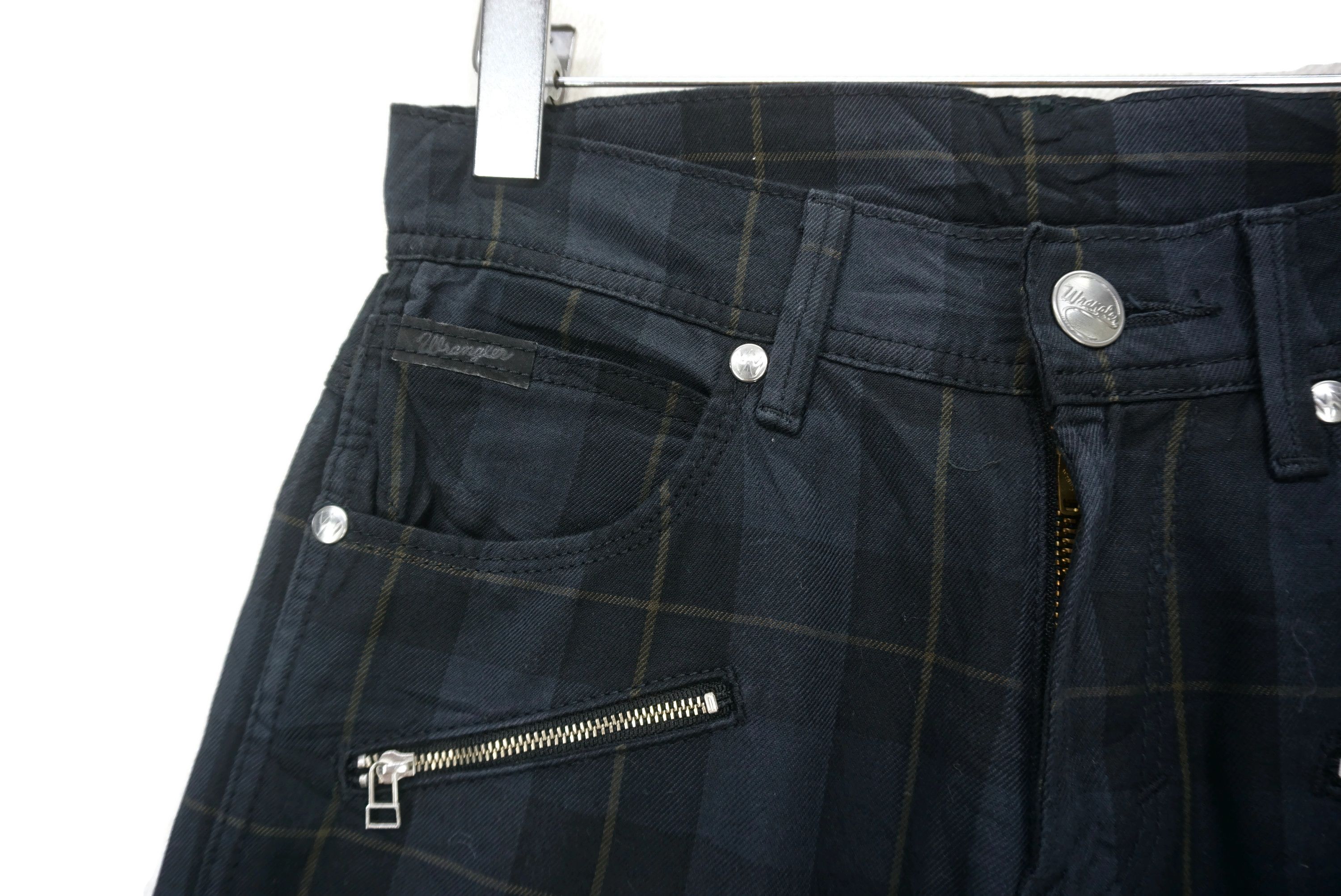 Wrangler Bondage Pants Size 26 fit W28xL32 Cowboy Multi Zipper Plaid Size 26" / US 2 / IT 38 - 4 Thumbnail