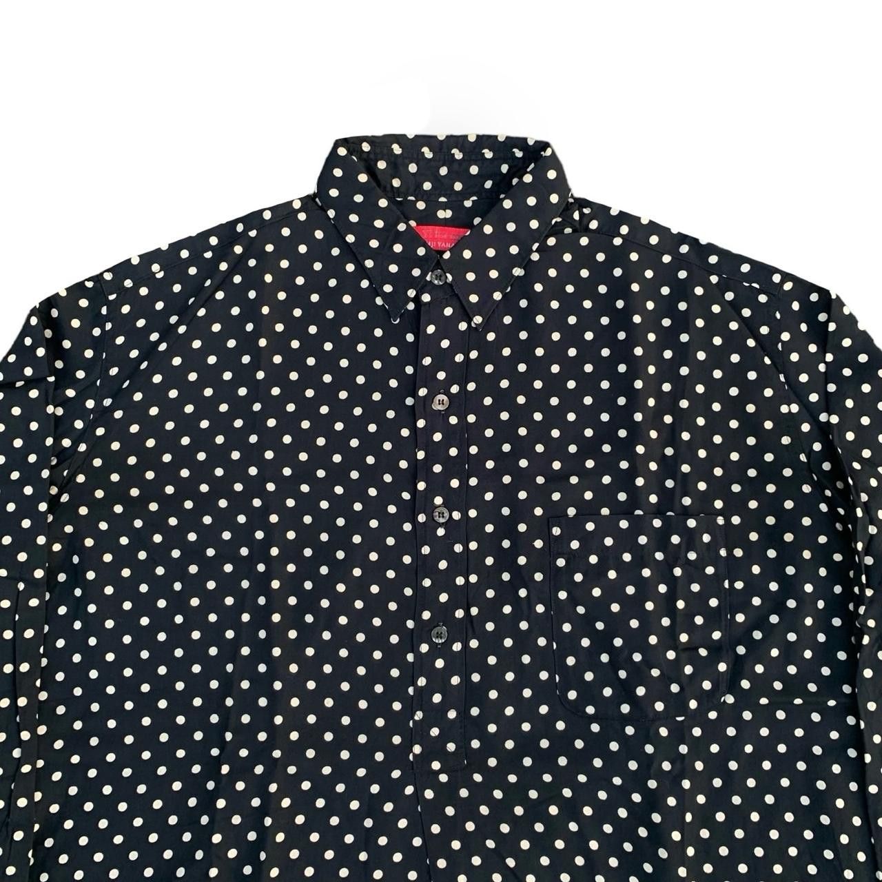 Yohji Yamamoto 💥Y's for Men Yohji Yamamoto Polkadot Shirt Size US XL / EU 56 / 4 - 2 Thumbnail