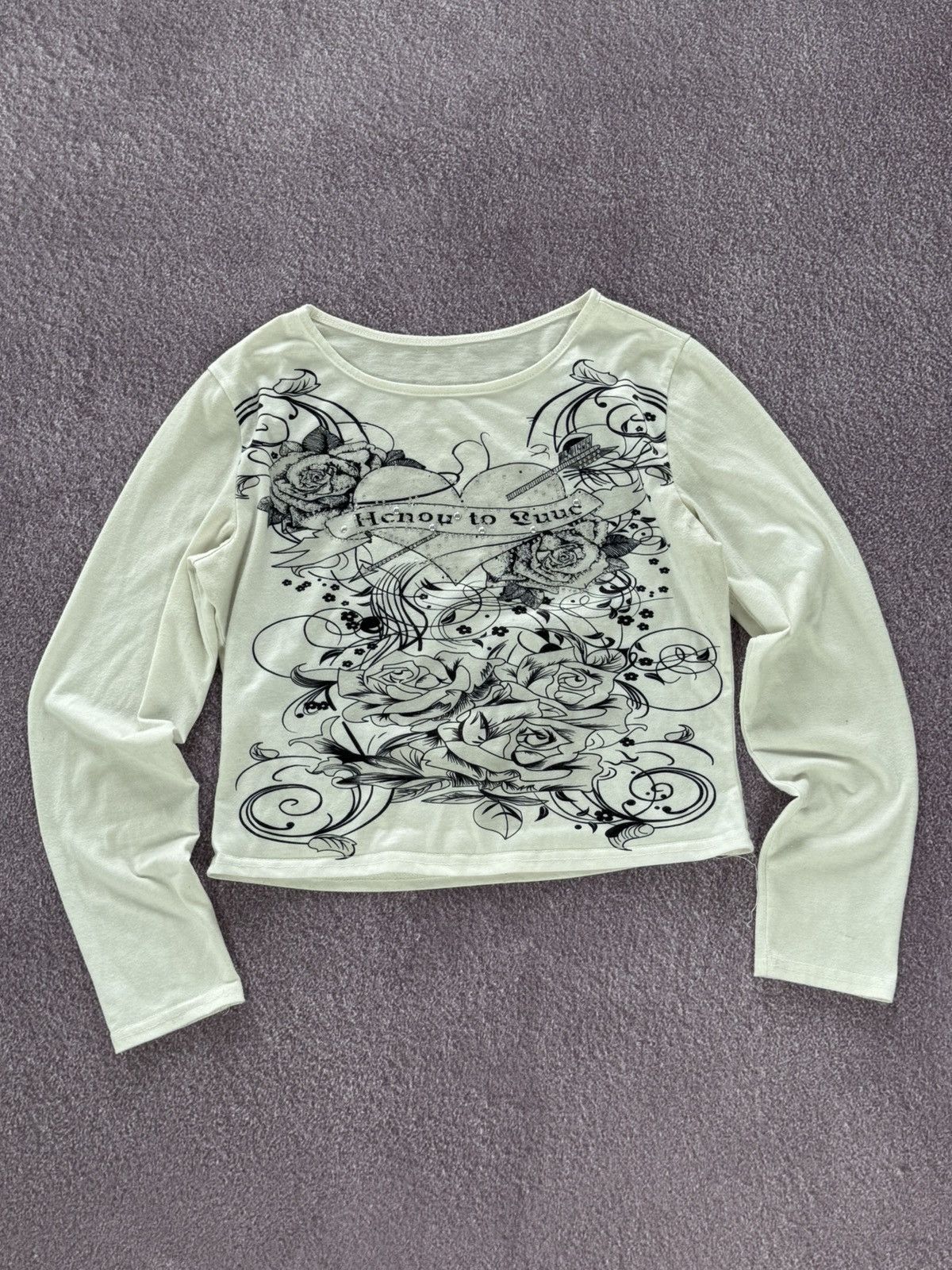 Hysteric Glamour Vintage Y2K Aesthetic Gothic 00s Long Sleeve T-Shirt Size M / US 6-8 / IT 42-44 - 1 Thumbnail