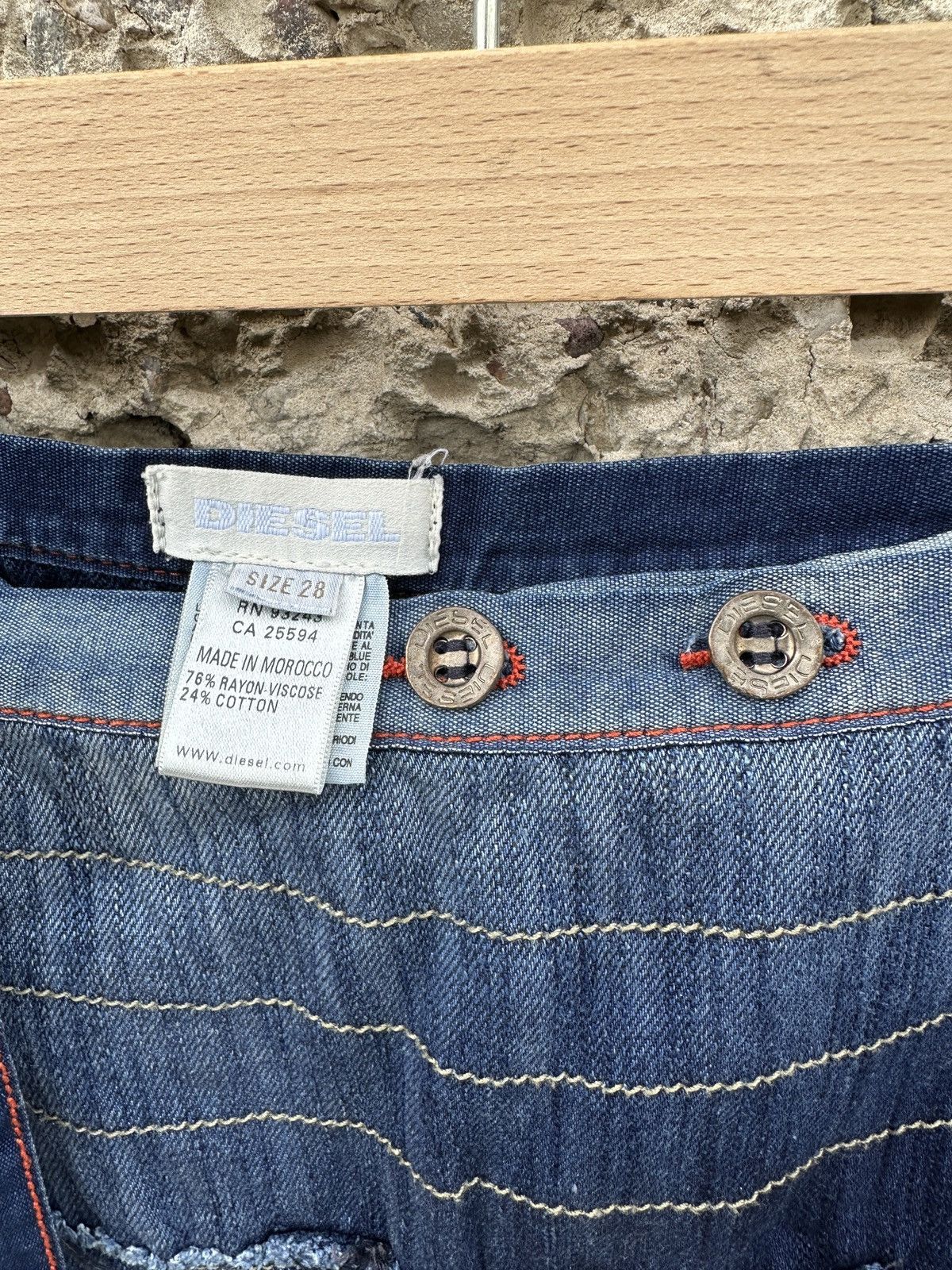 Diesel Vintage y2k Diesel denim skirt Size 28" / US 6 / IT 42 - 2 Thumbnail