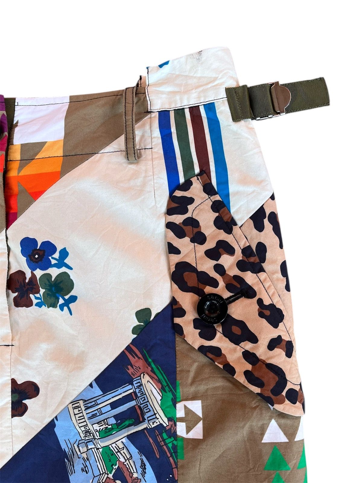 Sacai Sacai x Hank Willis Thomas patchwork asymmetric skirt Size 32" / US 10 / IT 46 - 4 Thumbnail