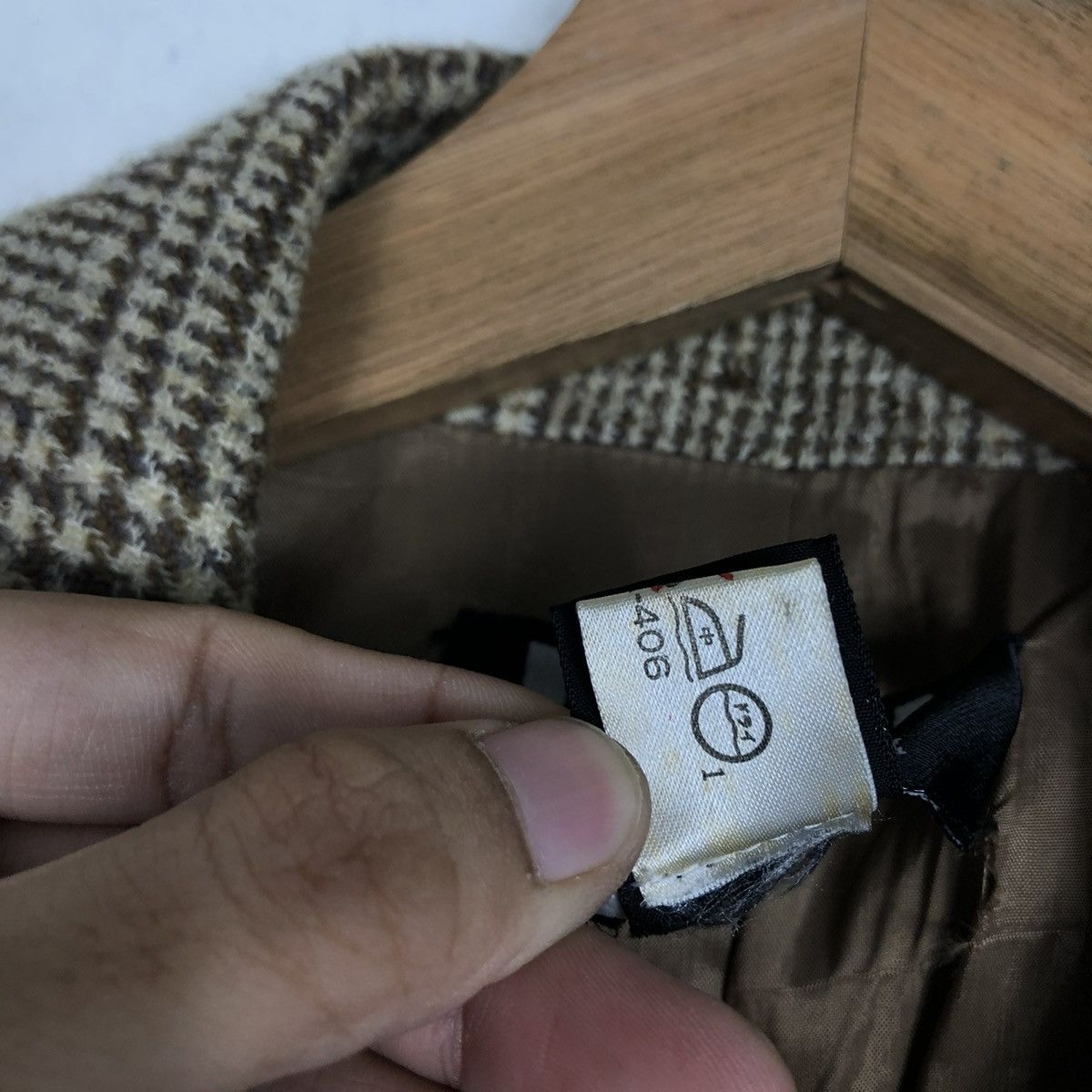 DKNY 📌VINTAGE WOOL JACKET DKNY CHECK ISSEY MIYAKE Size US S / EU 44-46 / 1 - 20 Thumbnail