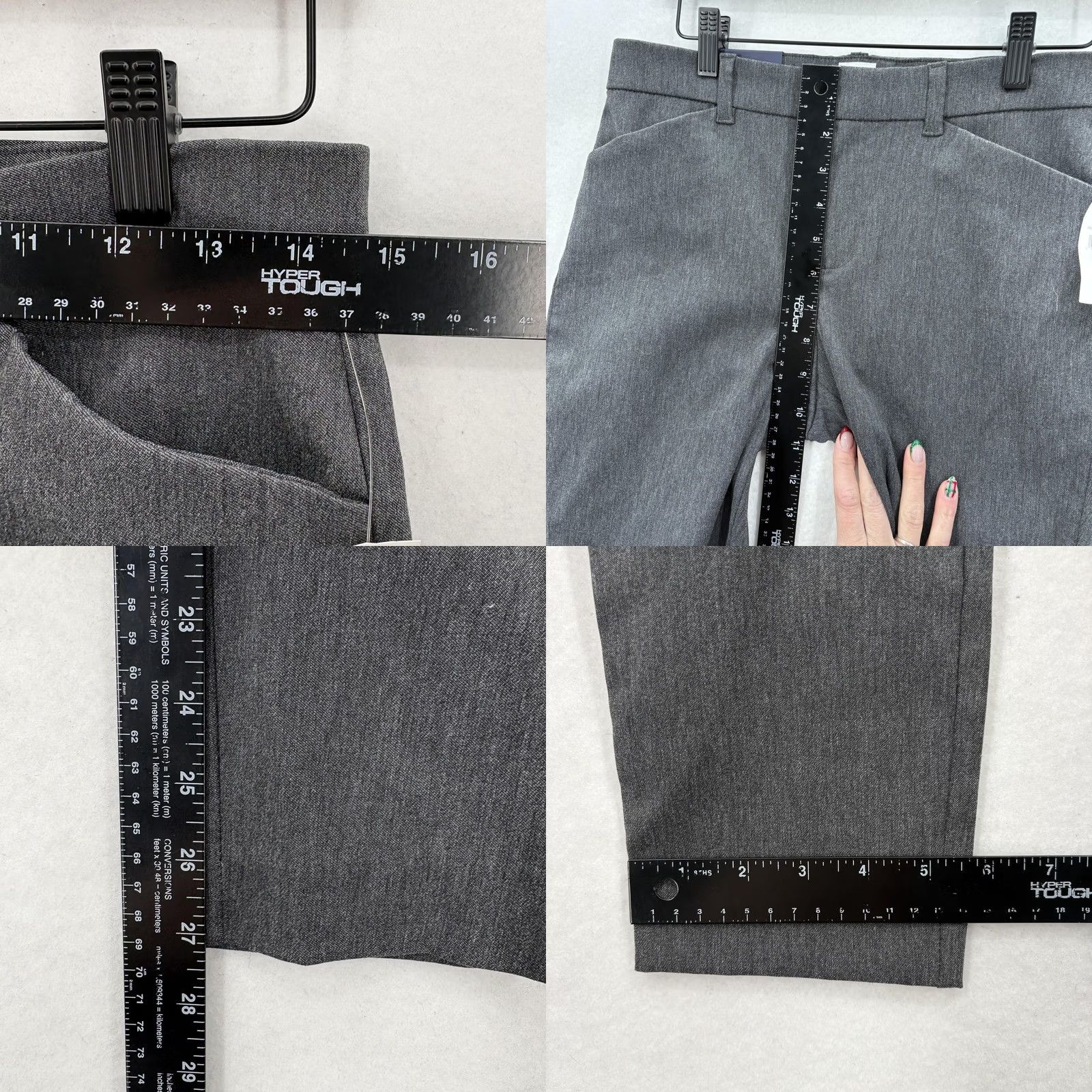 Gap GAP Pants Womens 4 Gray Signature Skinny Ankle Stretch Dress Work Office Casual Size 27" / US 4 / IT 40 - 8 Thumbnail