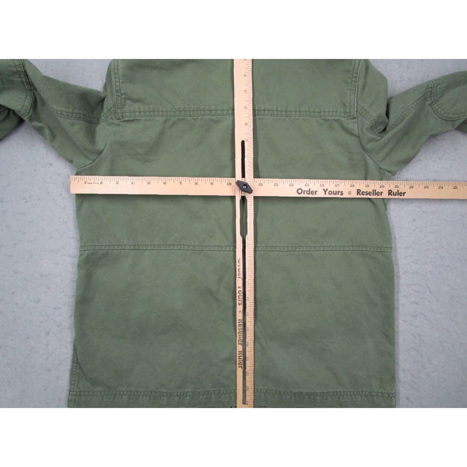 Gap GAP Jacket Womens S green snap up SQUARE UTILITY military field jacket w/ pockets - 100% cotton Size S / US 4 / IT 40 - 6 Thumbnail