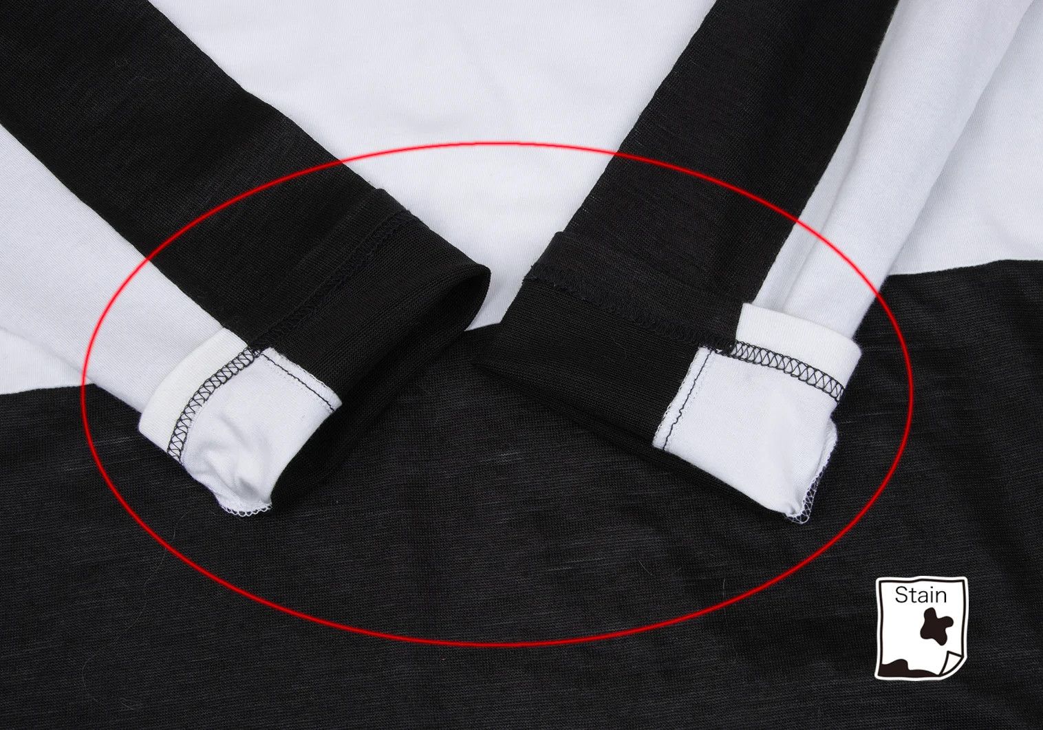 Jean Paul Gaultier Cotton and Ramie Raglan Cut Sewn Top in Black and White Size US M / EU 48-50 / 2 - 7 Thumbnail