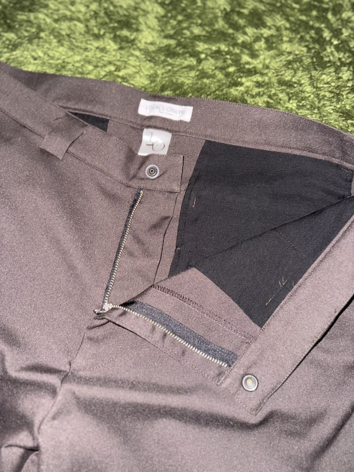 Japanese Brand [L] LOCALS ONLY Pocket Detail Side-Line Skater Pants – Brown Size US 34 / EU 50 - 3 Thumbnail
