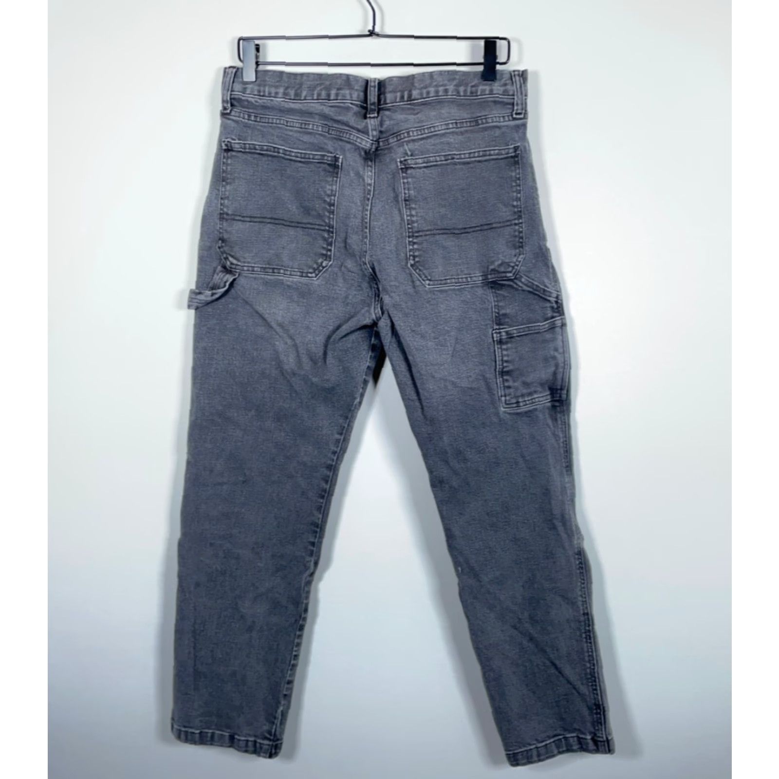Gap Gap Jeans Men 32x28 Black Denim Straight Leg 5-Pocket Carpenter Workwear jeans Vietnam? Size US 32 / EU 48 - 2 Thumbnail