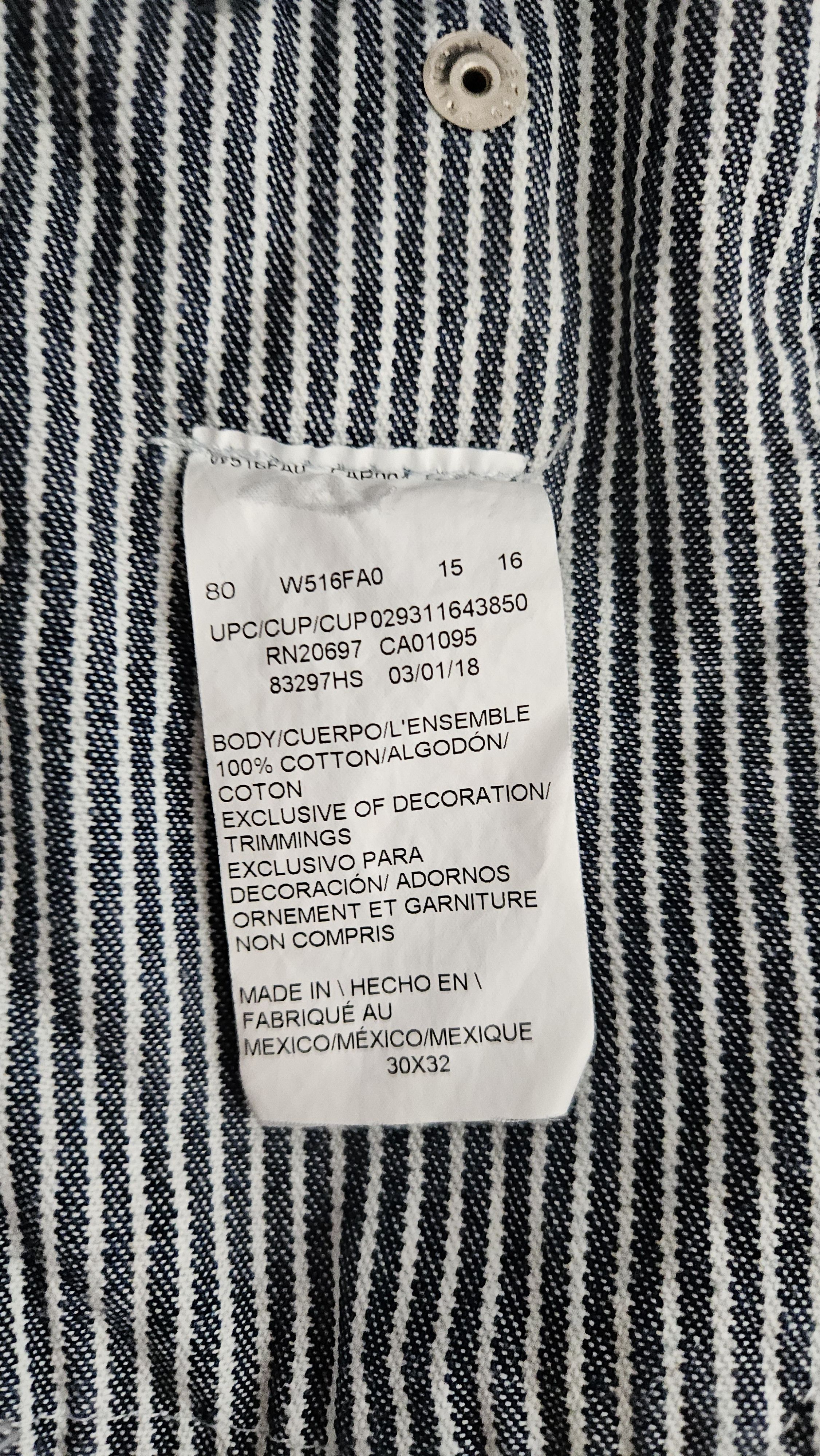 Dickies Dickies Stripe Overalls Size US 30 / EU 46 - 7 Thumbnail