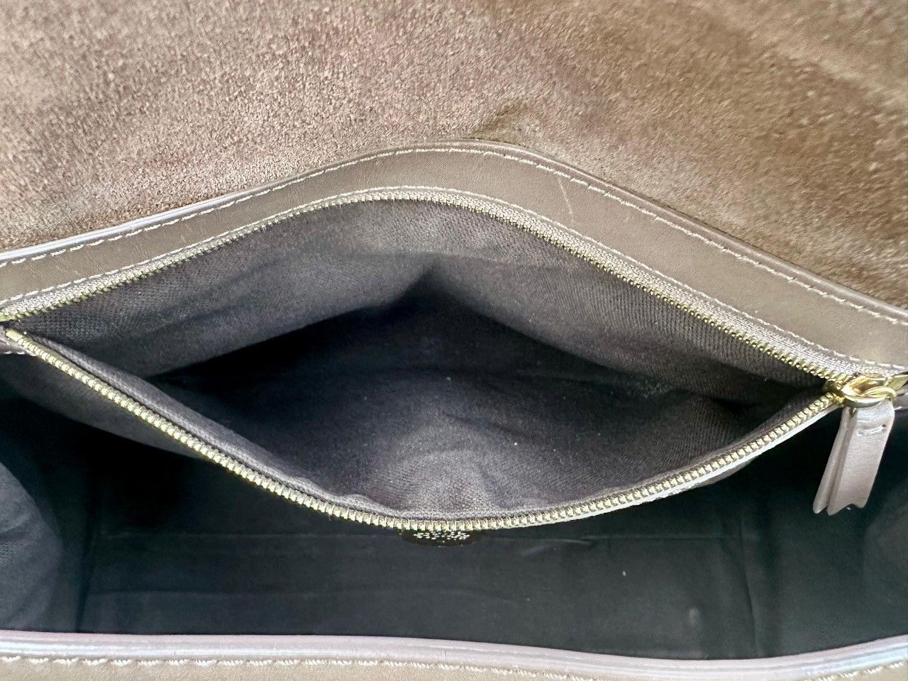 Mulberry Authentic Mulberry Primrose Taupe Calf Leather Top Handle Size ONE SIZE - 7 Thumbnail