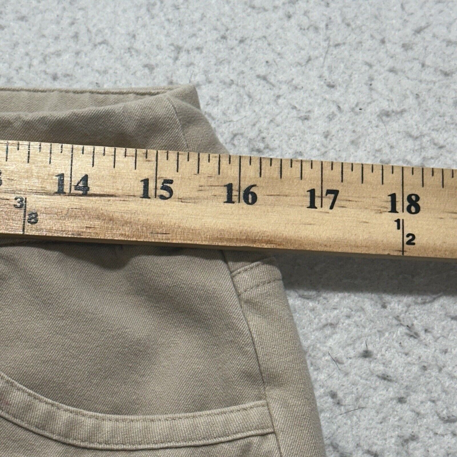 Other Soft Surroundings PM Beige Pull On Capri Pants Stretch Size 32" / US 10 / IT 46 - 8 Thumbnail