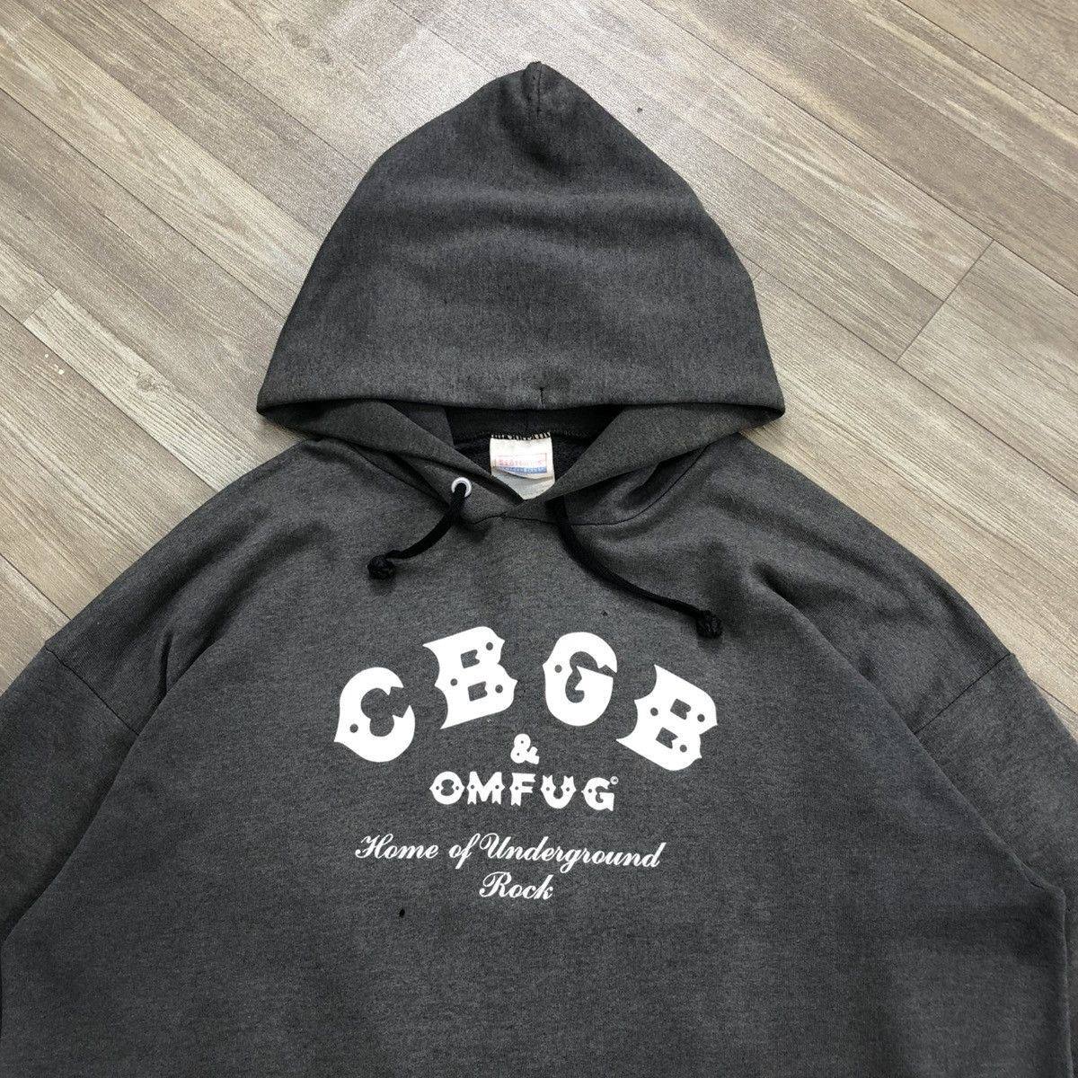 Band Tees × Vintage Vintage Band CBGB OMFUG “Home of Underground Rock” Hoodie Size US L / EU 52-54 / 3 - 2 Thumbnail