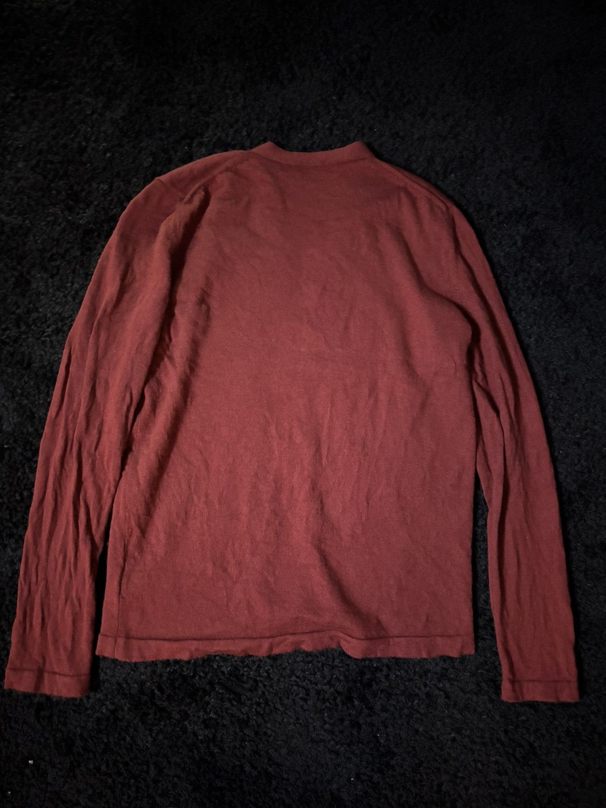 Balenciaga BALENCIAGA 2012 RED COTTON BLACK TRIM LINE SWEATER Size US L / EU 52-54 / 3 - 3 Thumbnail
