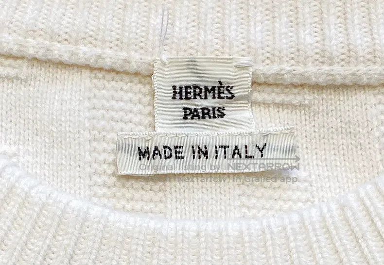 Hermes Hermes Ivory knitted sweater Size XS / US 0-2 / IT 36-38 - 6 Thumbnail