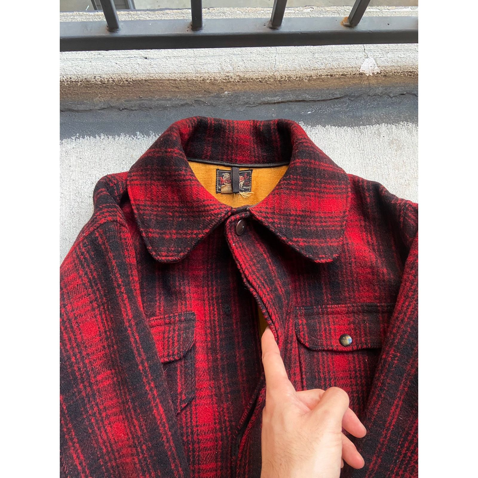 Vintage × Woolrich Woolen Mills Vintage 50s Woolrich Mackinaw Buffalo Plaid Wool Jacket Coat Size US M / EU 48-50 / 2 - 8 Thumbnail
