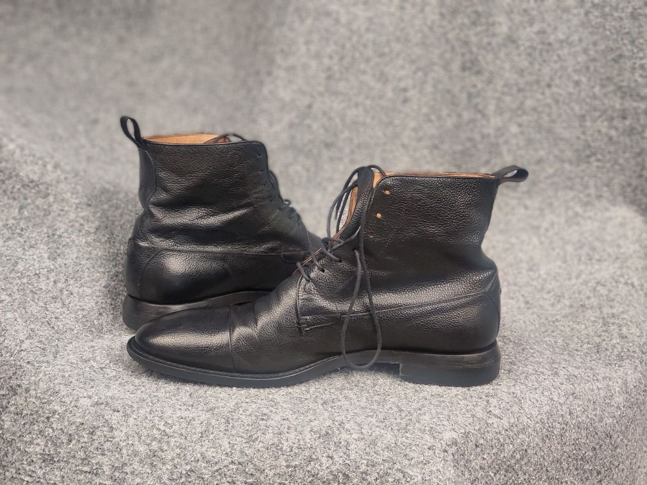 Oliver Sweeney Oliver Sweeney Cagnano Black Leather Ankle classic Boots Size US 10.5 / EU 43-44 - 10 Thumbnail