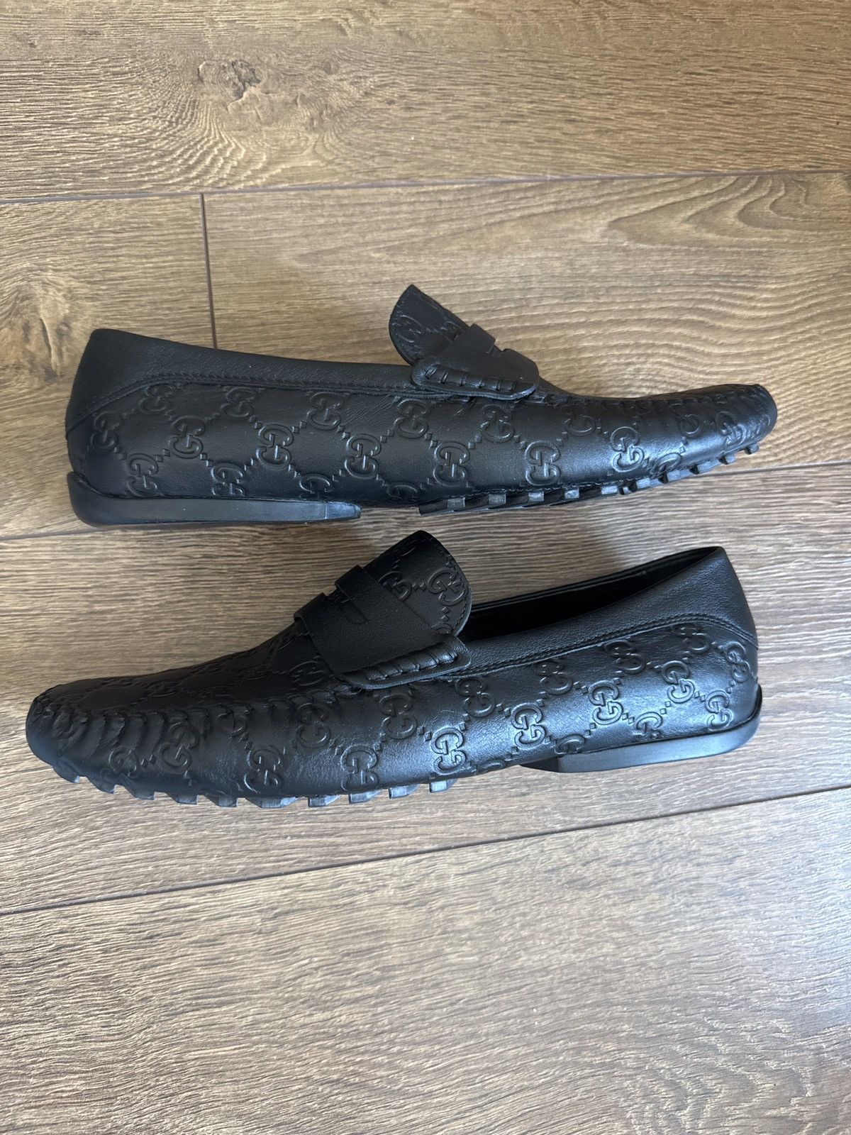 Gucci Gucci GG Embossed Leather Loafers US 10.5 (UK 9.5 – Black Size US 10.5 / EU 43-44 - 7 Thumbnail