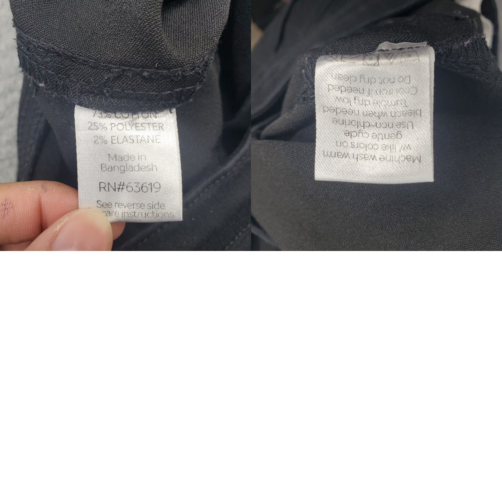 Denime New York Laundry Jeans Womens Size 5 Black Denim Cotton Flat Front Stretch Skinny Leg Jeans Size 27" / US 4 / IT 40 - 8 Thumbnail