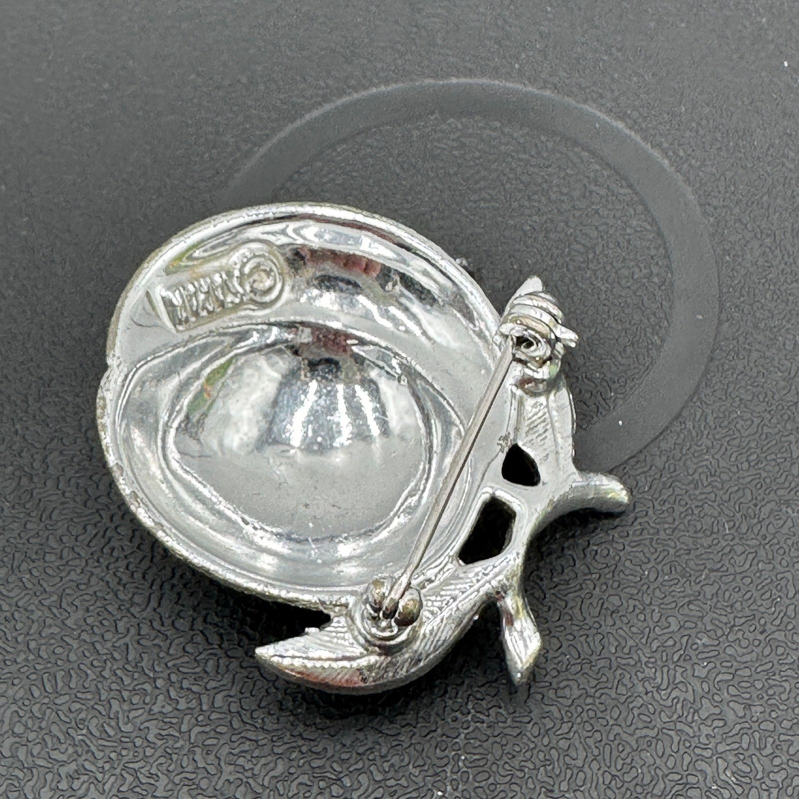 Vintage Sarah Coventry Vintage Signed Peach Brooch Pin Silver Tone Size ONE SIZE - 7 Thumbnail