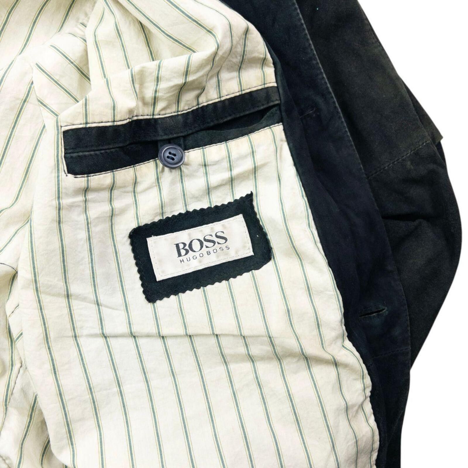 Hugo Boss Vintage 90s Hugo Boss Button Up Suede Bomber Jacket Size XL Size US XL / EU 56 / 4 - 5 Thumbnail