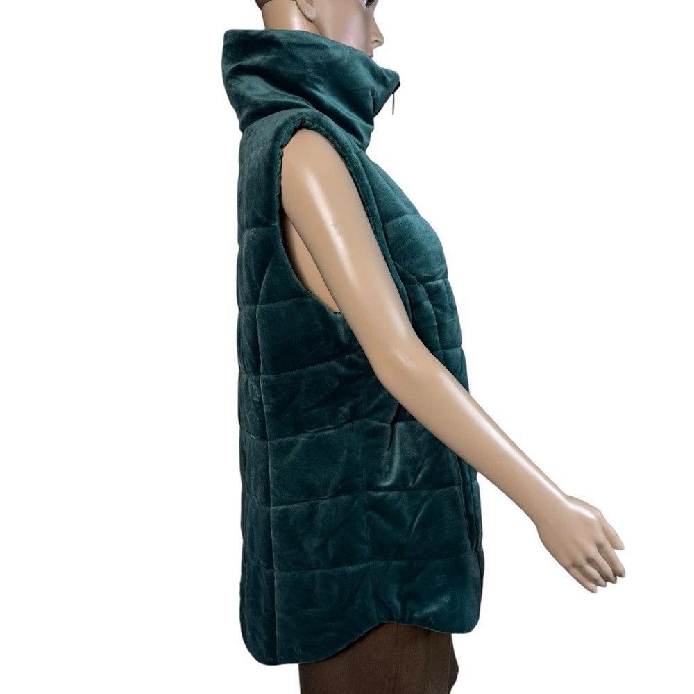 Chicos New Chico's Velour Reversible Green Vest Size 3 US 16 Size XXL / US 16-18 / IT 52-54 - 3 Thumbnail