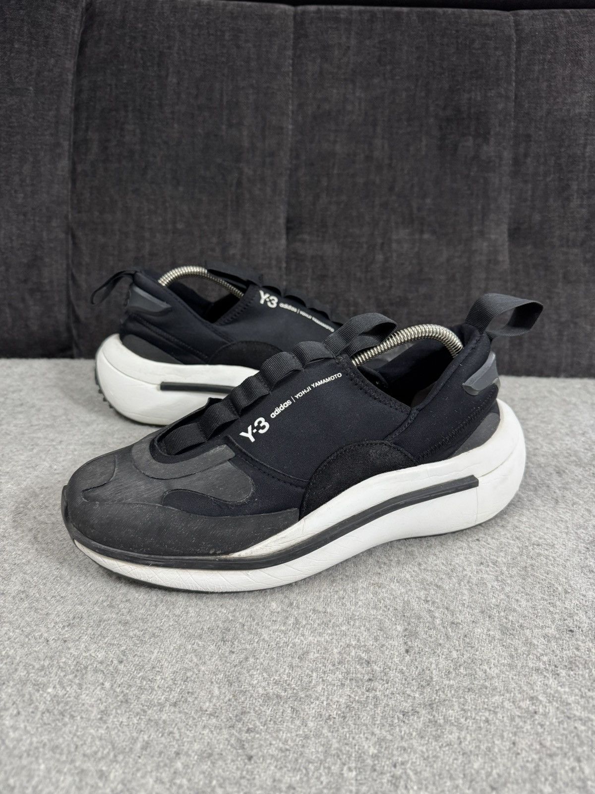 Y-3 Adidas Y-3 Yohji Yamamoto Qisan Cozy Black Sneakers 40 2/3 Size US 7.5 / EU 40-41 - 1 Thumbnail