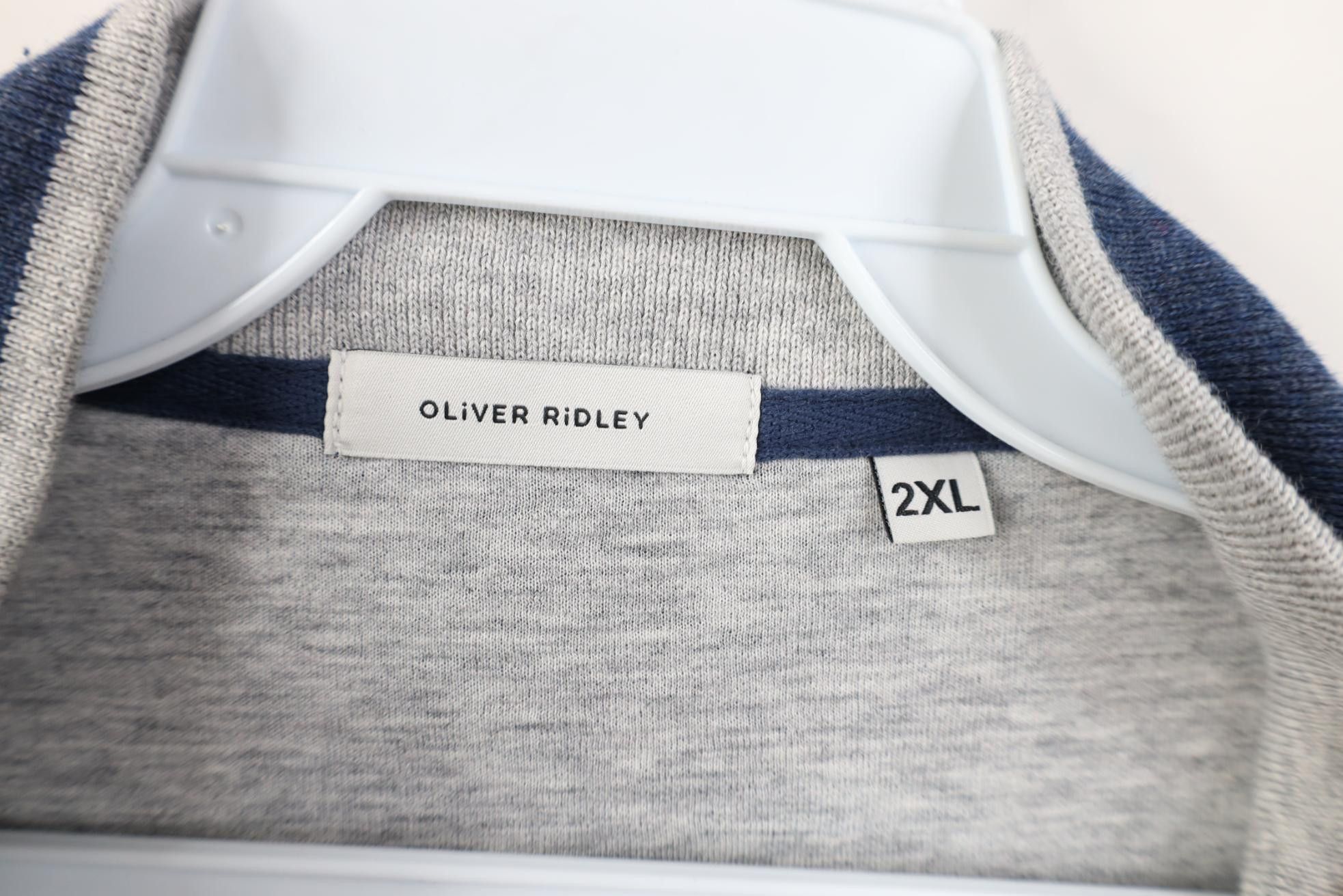 Vintage Oliver Ridley Touch Half Zip Pullover Sweater Heather Blue Size US XXL / EU 58 / 5 - 5 Thumbnail