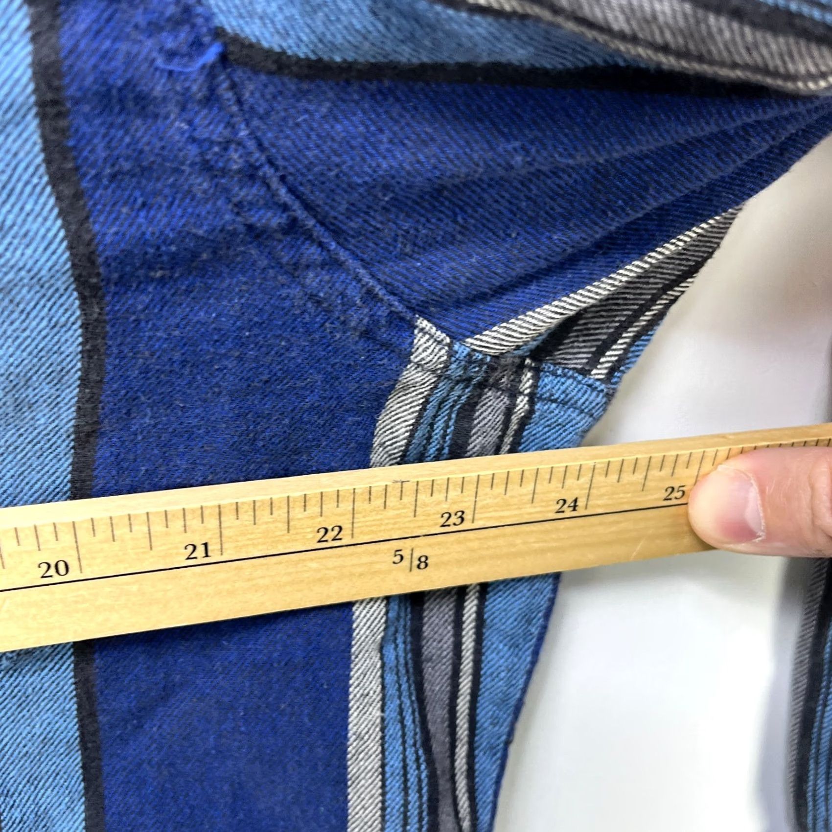 Wrangler VINTAGE Wrangler Pearl Snap Button-Up Shirt XL Blue Cotton Mens 90s Western USA Pockets Size US XL / EU 56 / 4 - 6 Thumbnail