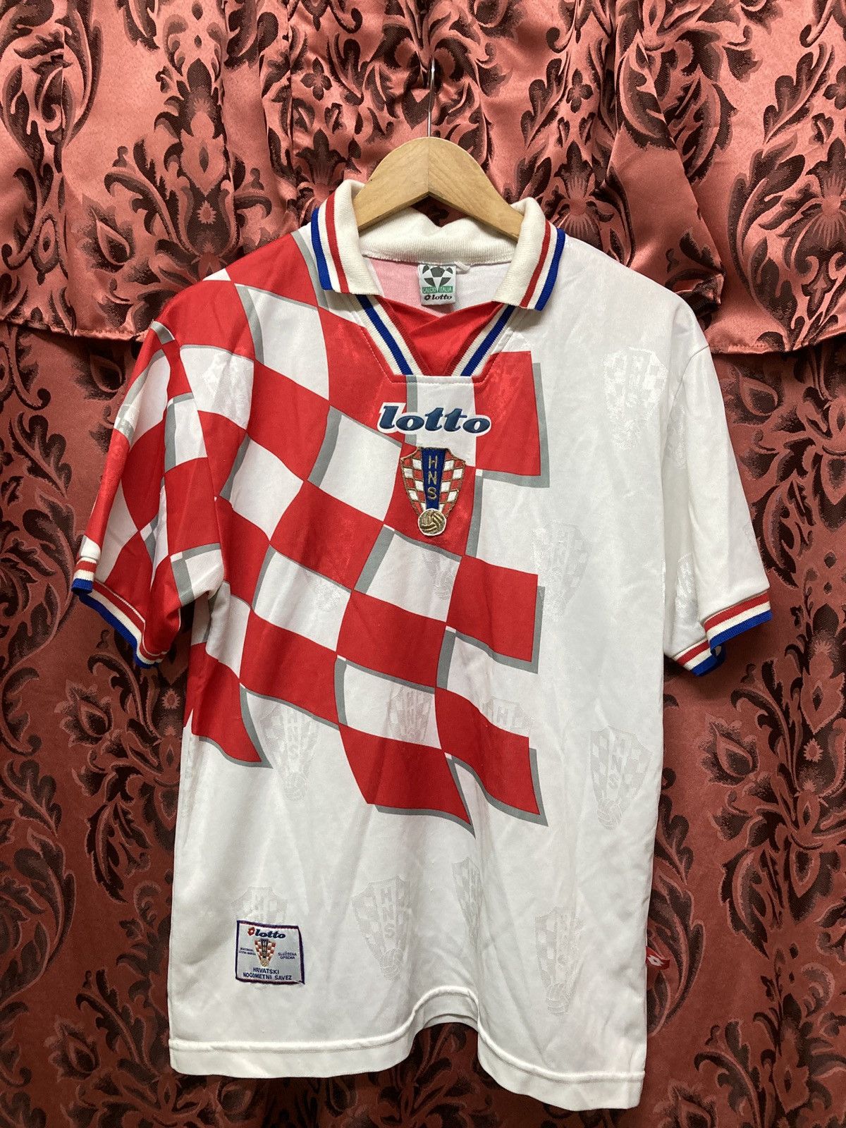 Lotto Sport Croatia lotto 98 world cup rare jersey Size US M / EU 48-50 / 2 - 1 Thumbnail