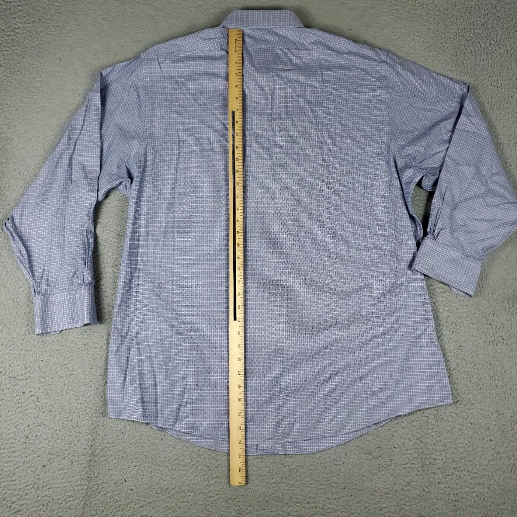Brooks Brothers Brooks Brothers Shirt Mens 18 Blue Plaid Regent Button Up Long Sleeve Size US XXL / EU 58 / 5 - 3 Thumbnail