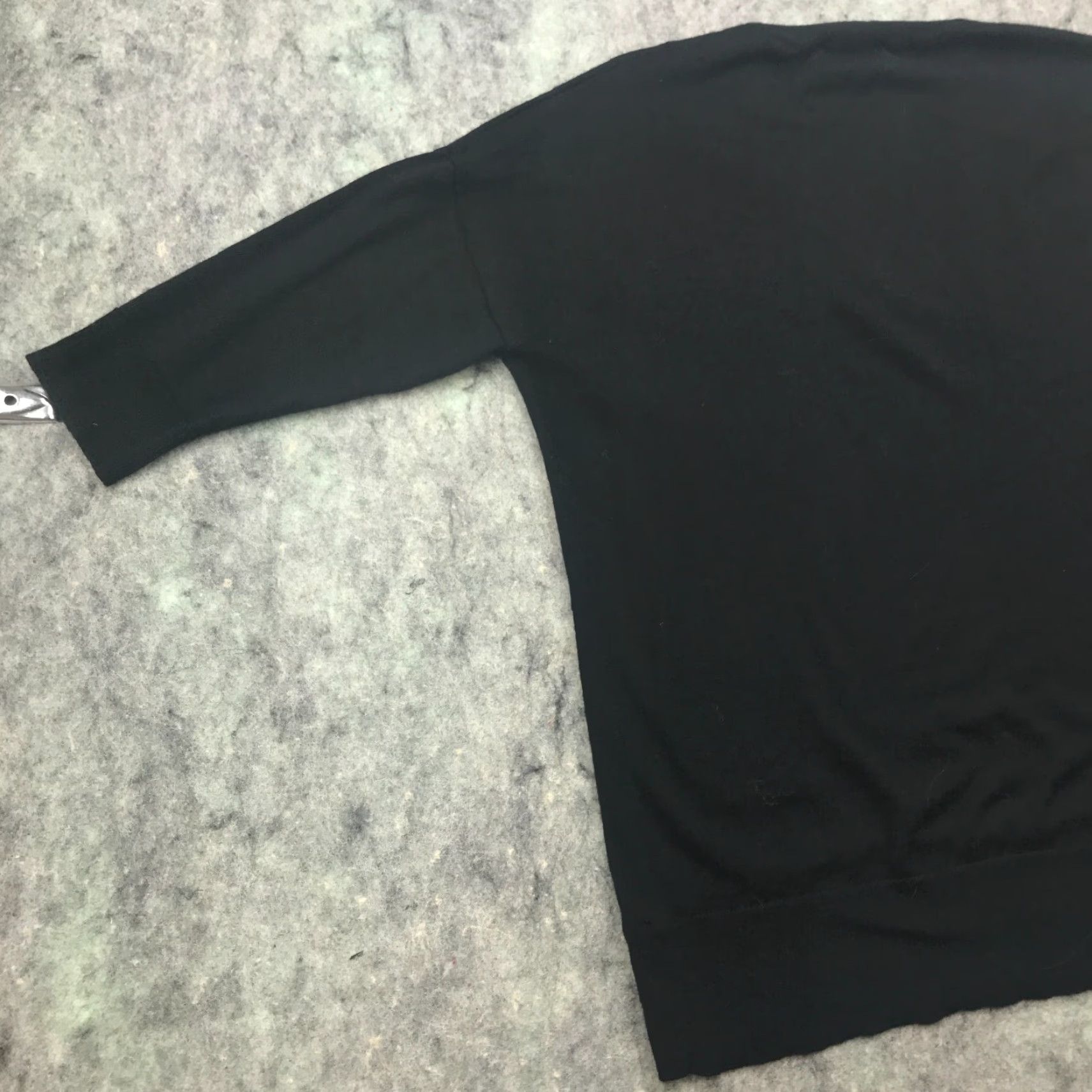 Vintage VINTAGE The Limited Womens Sweater Pullover Short Sleeve V-Neck Merino Wool Blend Black Large 1/2 Sleeve 90s Womens Size L / US 10 / IT 46 - 7 Thumbnail