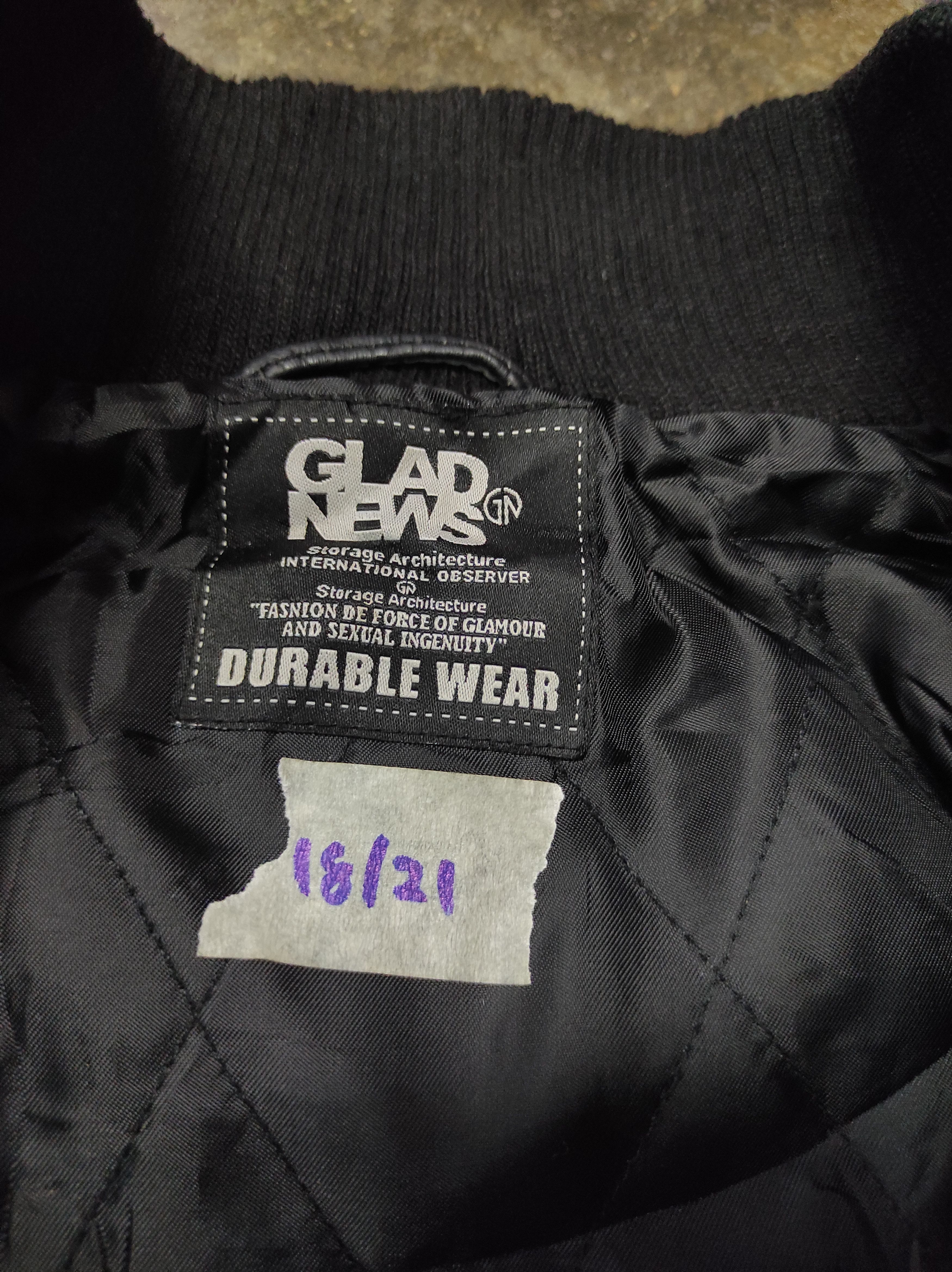Hysteric Glamour GLAD NEWS DURABLE WEAR VARSITY JACKET LEATHER Size US S / EU 44-46 / 1 - 10 Thumbnail
