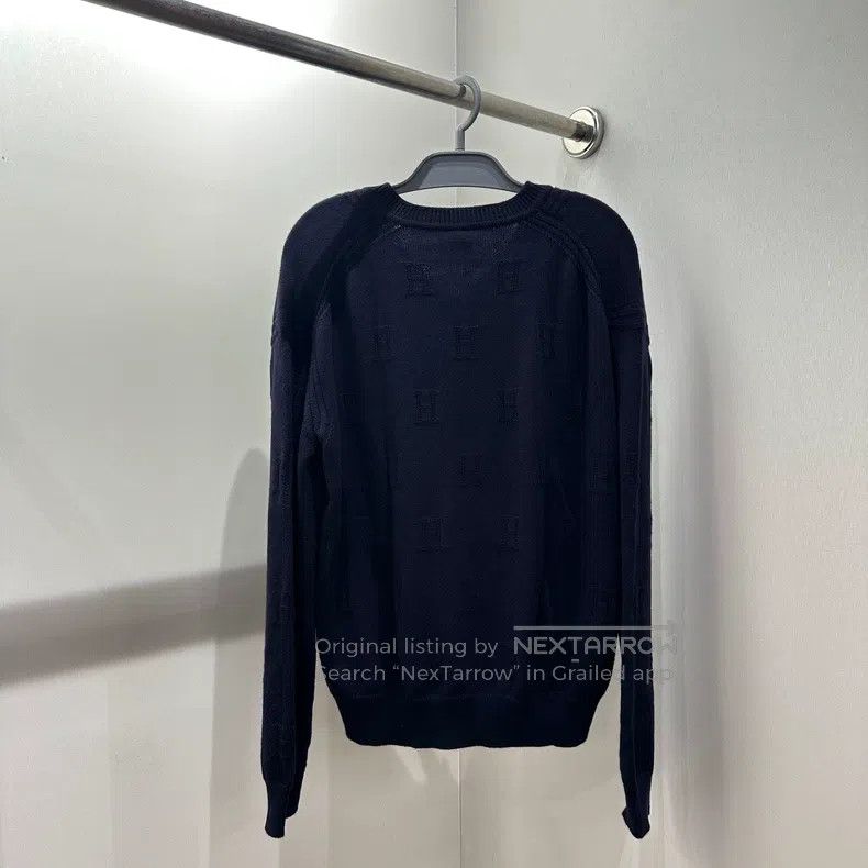 Hermes Hermes Full Print H Dark Pattern Knit Top Size M / US 6-8 / IT 42-44 - 2 Thumbnail
