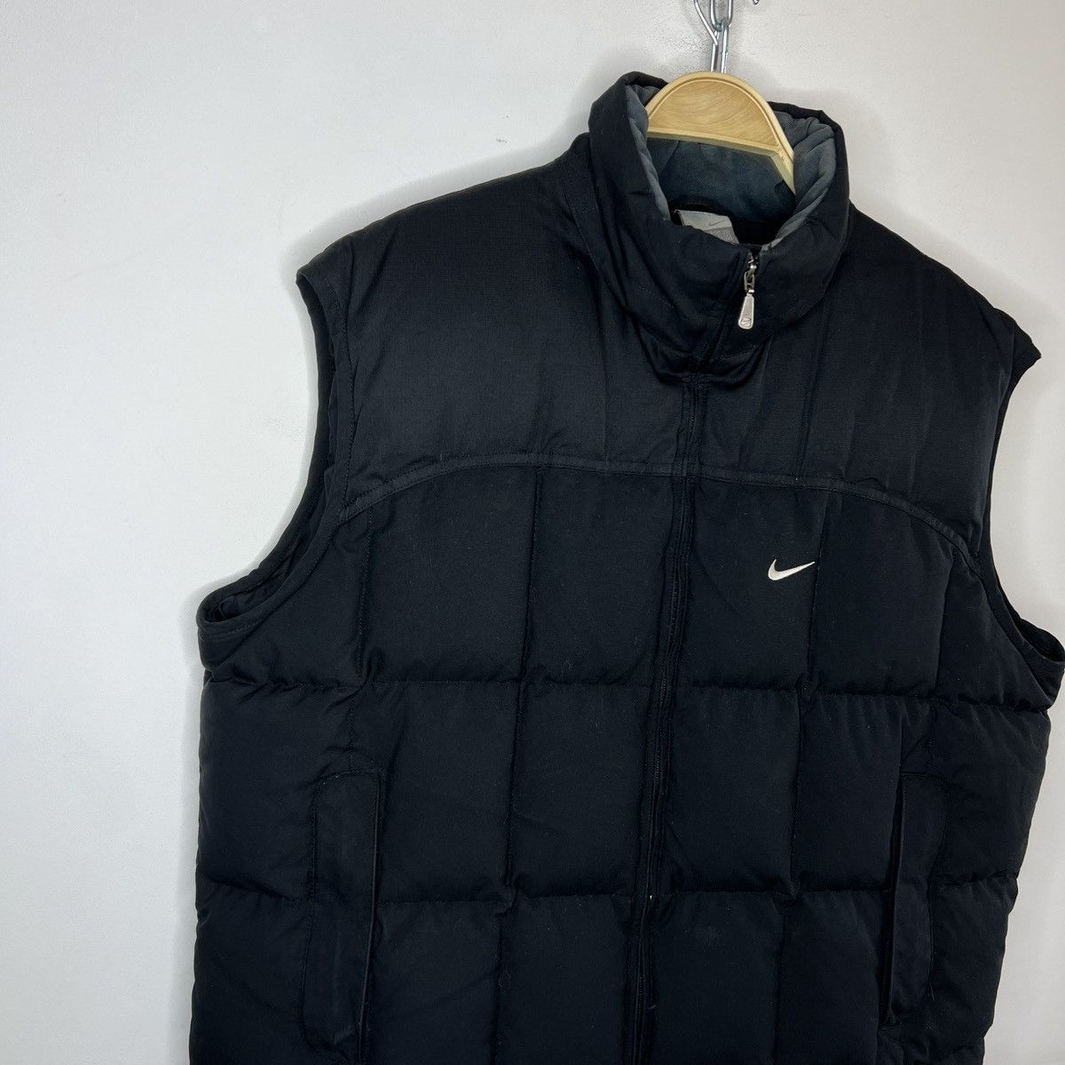 Nike × Vintage Vintage Nike goose down puffer vest back swoosh logo Y2K Size US L / EU 52-54 / 3 - 3 Thumbnail