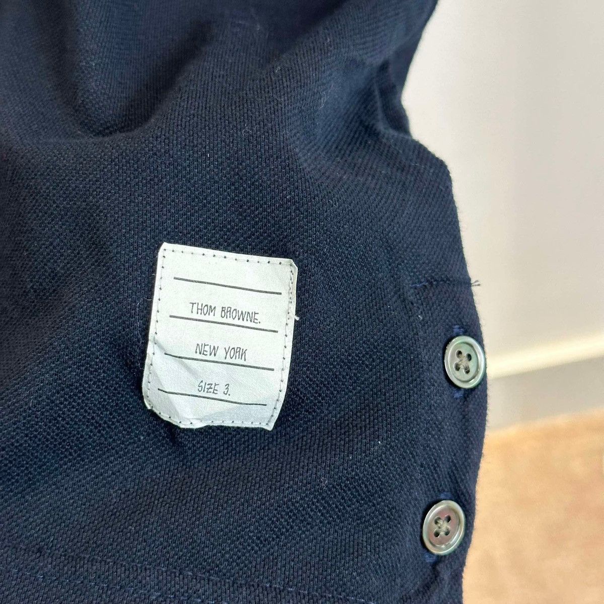 Japanese Brand × Thom Browne THOM BROWNE STRIPED POLO SHIRT Size US L / EU 52-54 / 3 - 8 Thumbnail