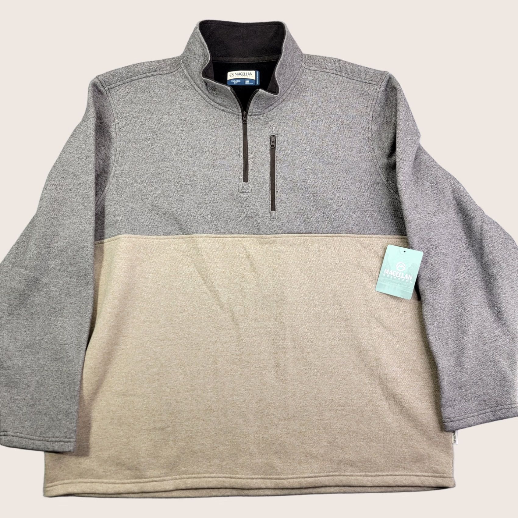Vintage Magellan Outdoors Mens 2XL Outdoor Hickory Canyon Quarter Zip NWT Classic Fit Sweatshirt Pullover Zip Shirt Mens Size US XXL / EU 58 / 5 - 1 Thumbnail