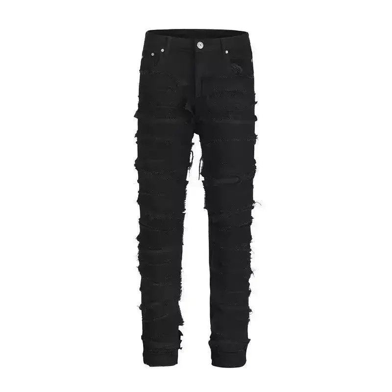 Japanese Brand Custom streetwear ripped punk design jeans Size US 32 / EU 48 - 3 Thumbnail