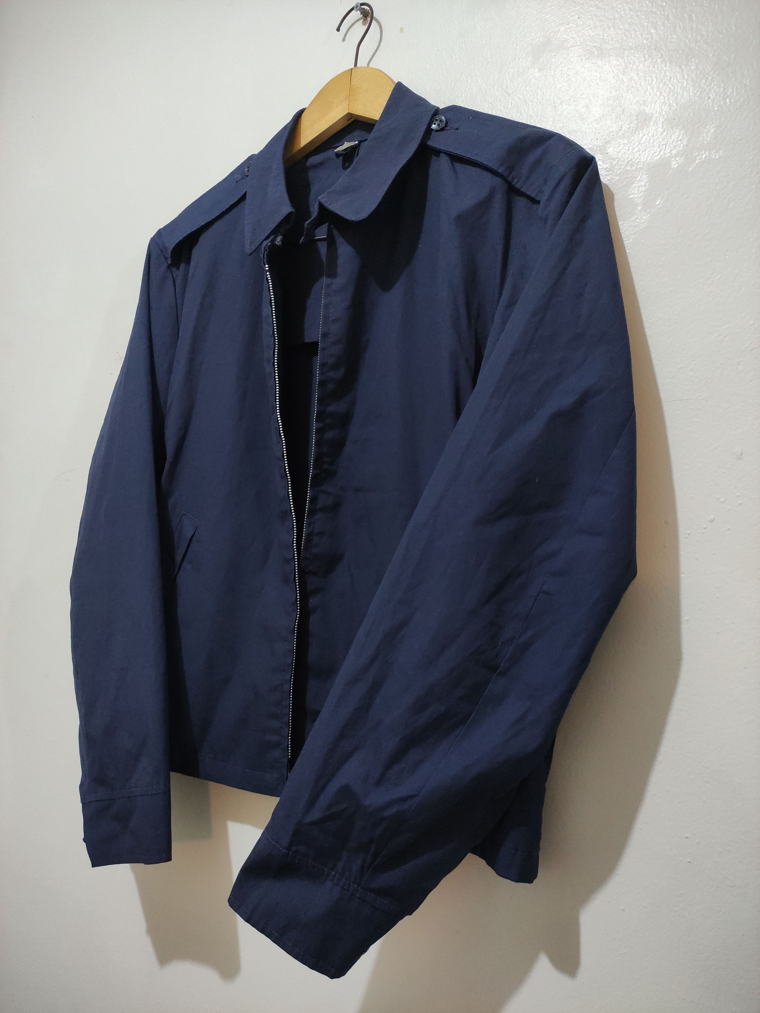 Vintage 60s USAF Air Force Military Lightweight Jacket Navy Size US L / EU 52-54 / 3 - 5 Thumbnail