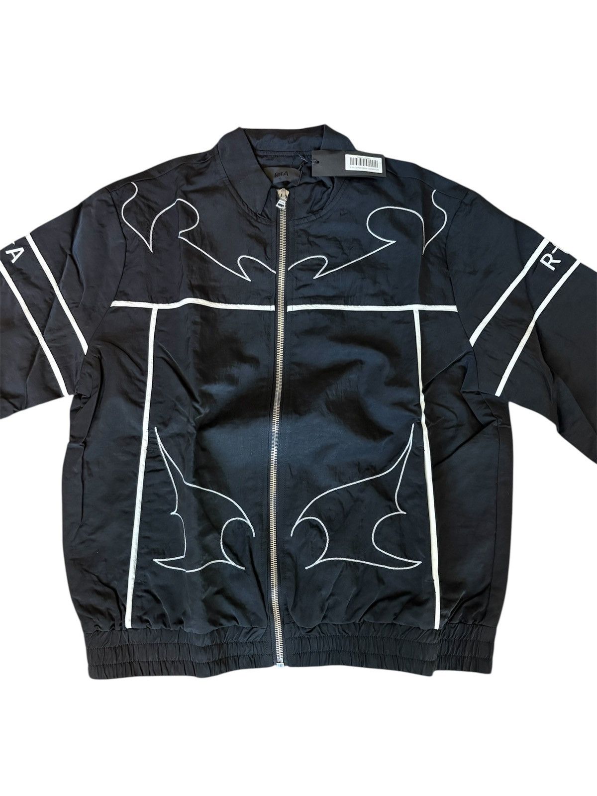 Rta RTA Men's Black White Abstract Contrast Piping Jacket Size S Size US S / EU 44-46 / 1 - 2 Thumbnail