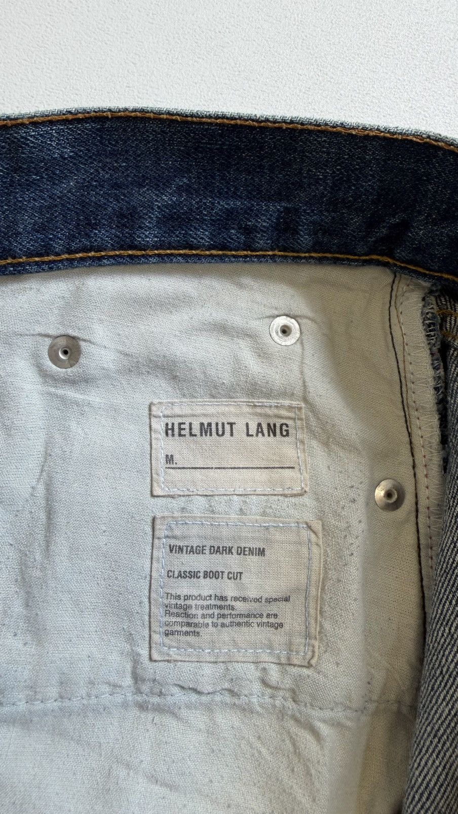Helmut Lang OG ‘Whiskered Blue Denim’ Jeans Size US 36 / EU 52 - 6 Thumbnail