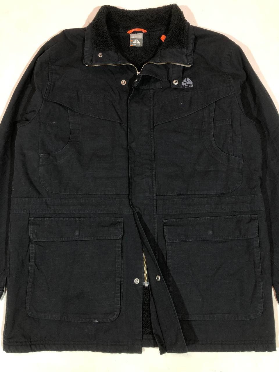 Nike ACG × Vintage NIKE ACG Vintage Sherpa Jacket Black Size US XL / EU 56 / 4 - 4 Thumbnail