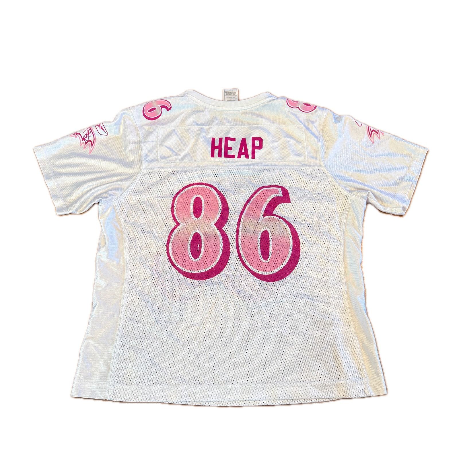Reebok Todd Heap Baltimore Ravens Reebok Pink Jersey - Size L Size L / US 10 / IT 46 - 2 Thumbnail