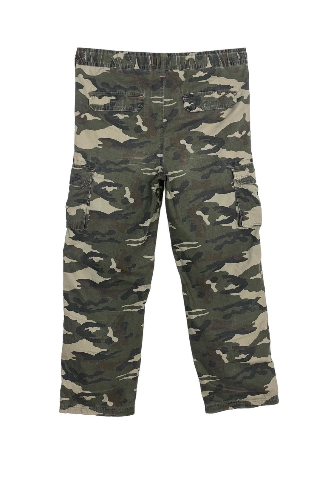 Vintage Rare‼️ Vintage Cargo Camouflage Trousers Size US 37 - 6 Thumbnail