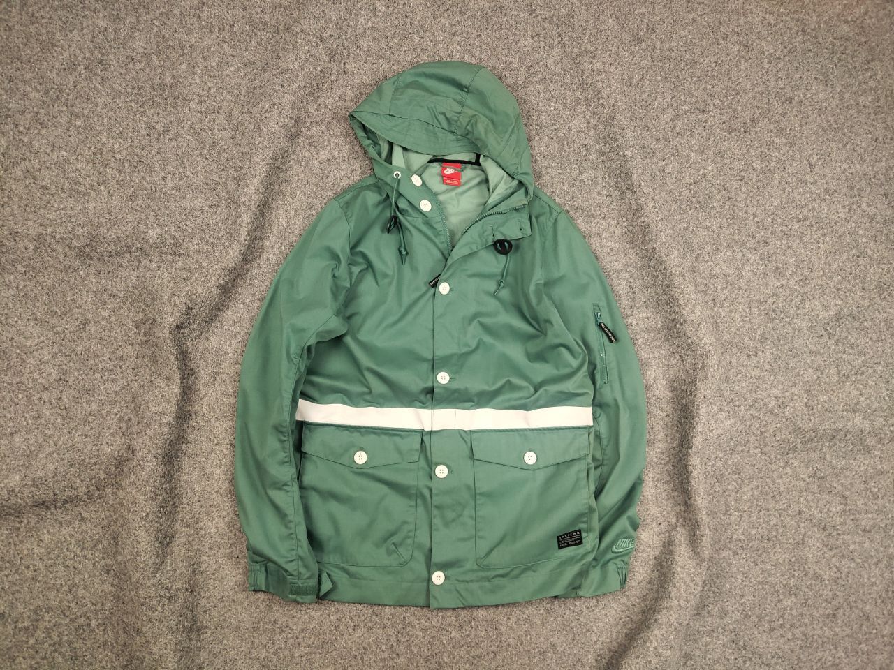 Nike Nike tech gf saturday turquoise Zip Hoodie Canvas Jacket Size US S / EU 44-46 / 1 - 1 Thumbnail