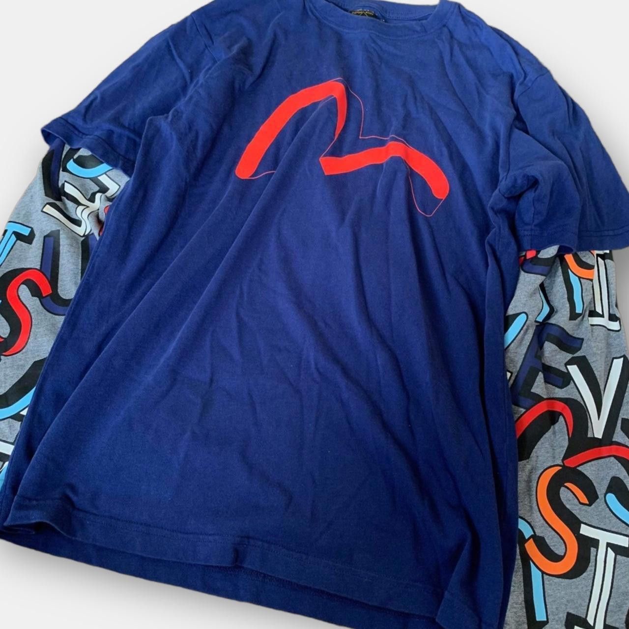 Evisu Evisu Men's Blue and Multi Tshirt Size US L / EU 52-54 / 3 - 2 Thumbnail