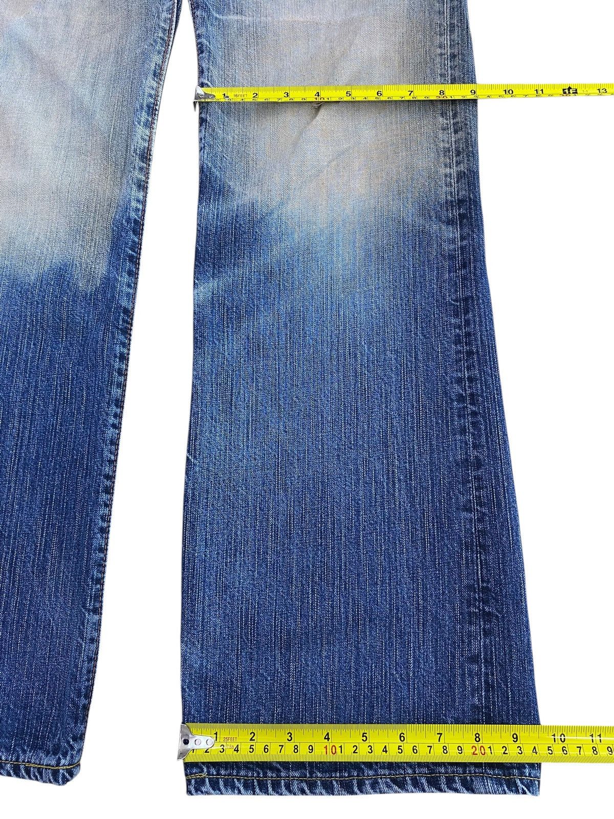Edwin Edwin Faded Wash Ripped Style Flare Jeans Size US 32 / EU 48 - 8 Thumbnail