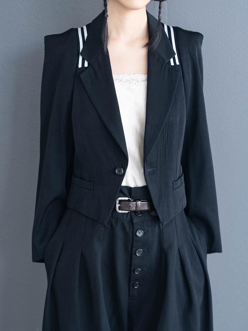 Comme des Garcons Comme Des Garcons Early Demon Horned Navy Jacket Size S / US 4 / IT 40 - 6 Thumbnail