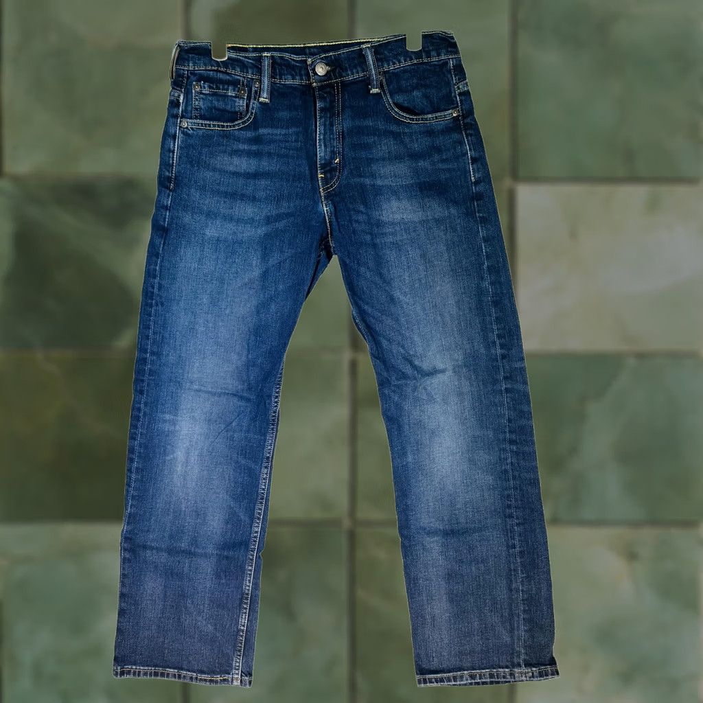 Levi's Levi's 569 Jeans Mens 29x30 Blue Medium Wash Relaxed Straight Denim Mid Rise Relaxed Straight Jeans Mens Blue 569 USA Leather Patch Size US 29 - 1 Thumbnail