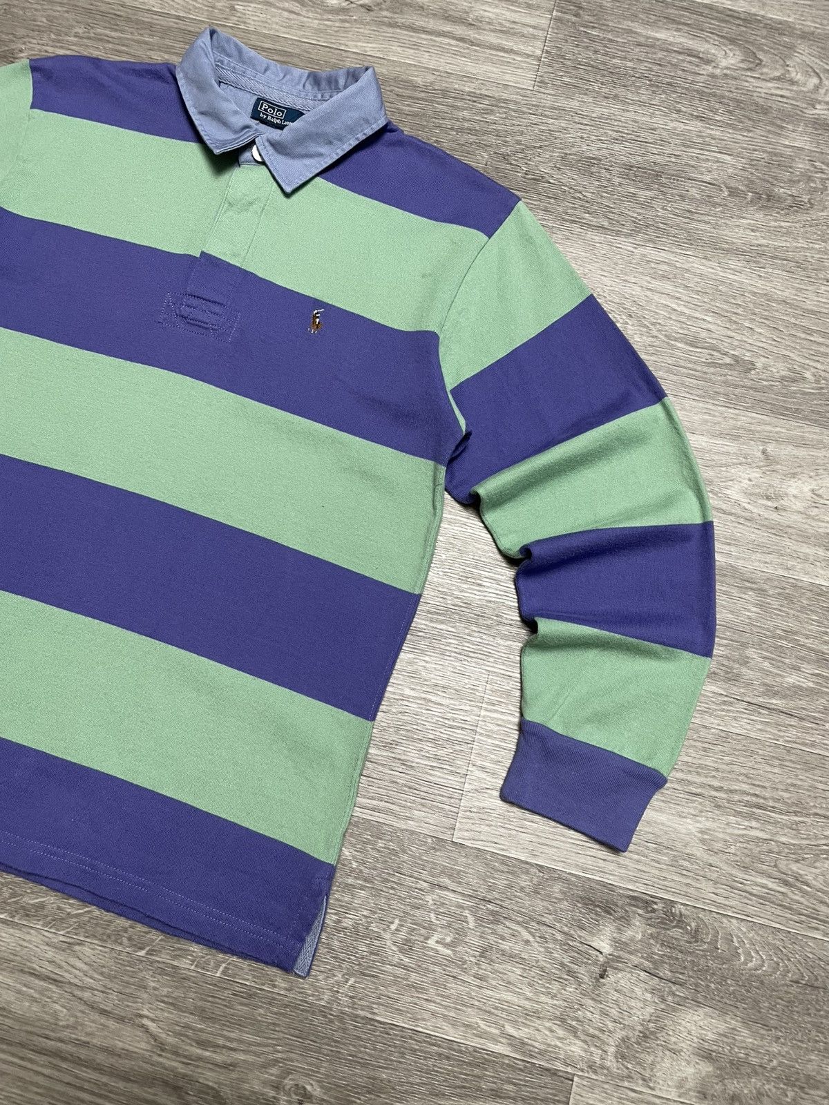 Rugby Ralph Lauren Vintage Polo Ralph Lauren Striped Rugby Polo Long Sleeve Y2K Size US S / EU 44-46 / 1 - 5 Thumbnail