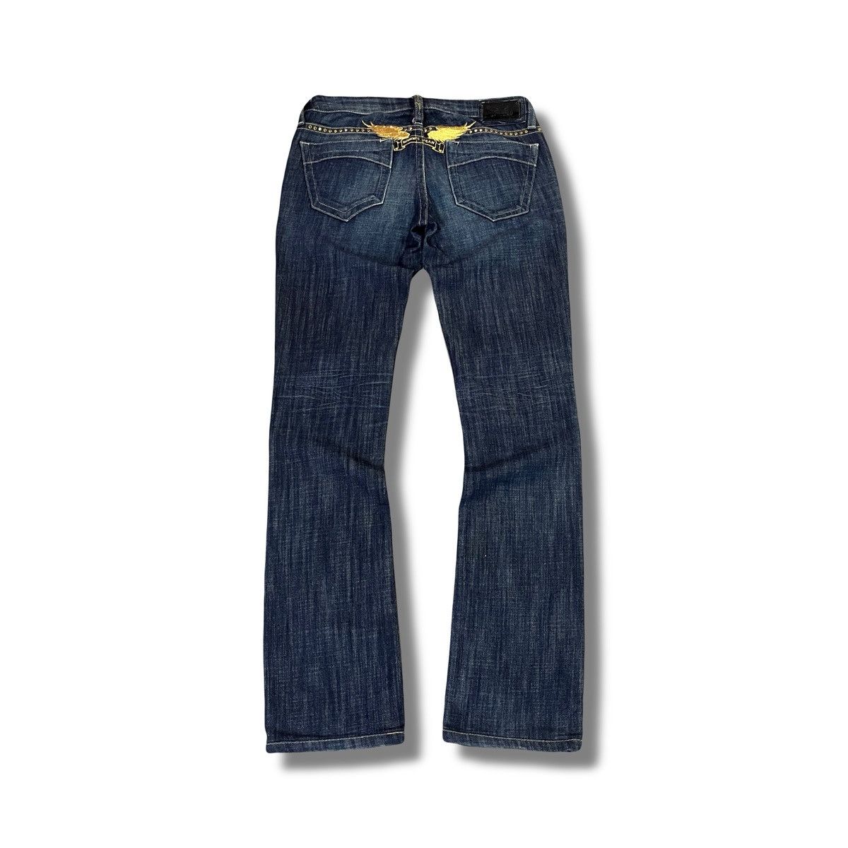 Robins Jeans ROBIN’S JEAN - Swarovski Studded Wing Embroidery Biker Denim Size US 26 / EU 42 - 1 Thumbnail